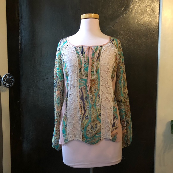 Meadow Rue Giada Peasant blouse from Anthropologie - Picture 2 of 5